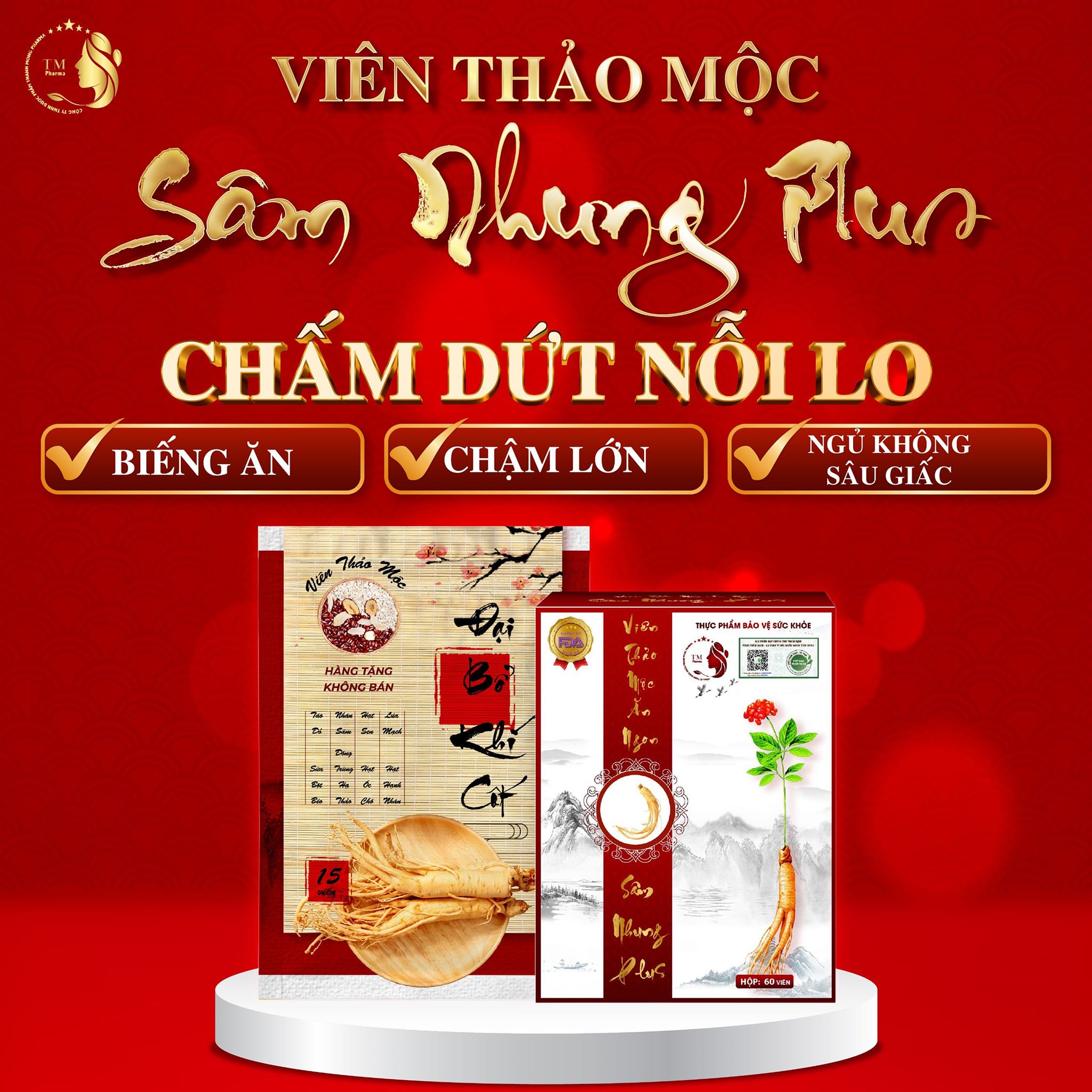 Thảo mộc tăng cân Sâm nhung Plus